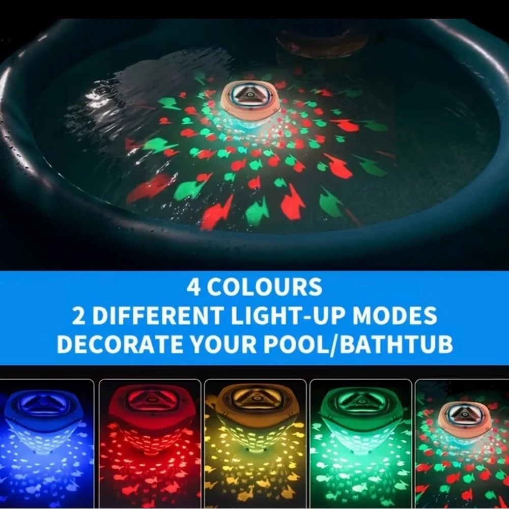 NIB Fish World Water LED Lightshow for Bathtub/ Pool